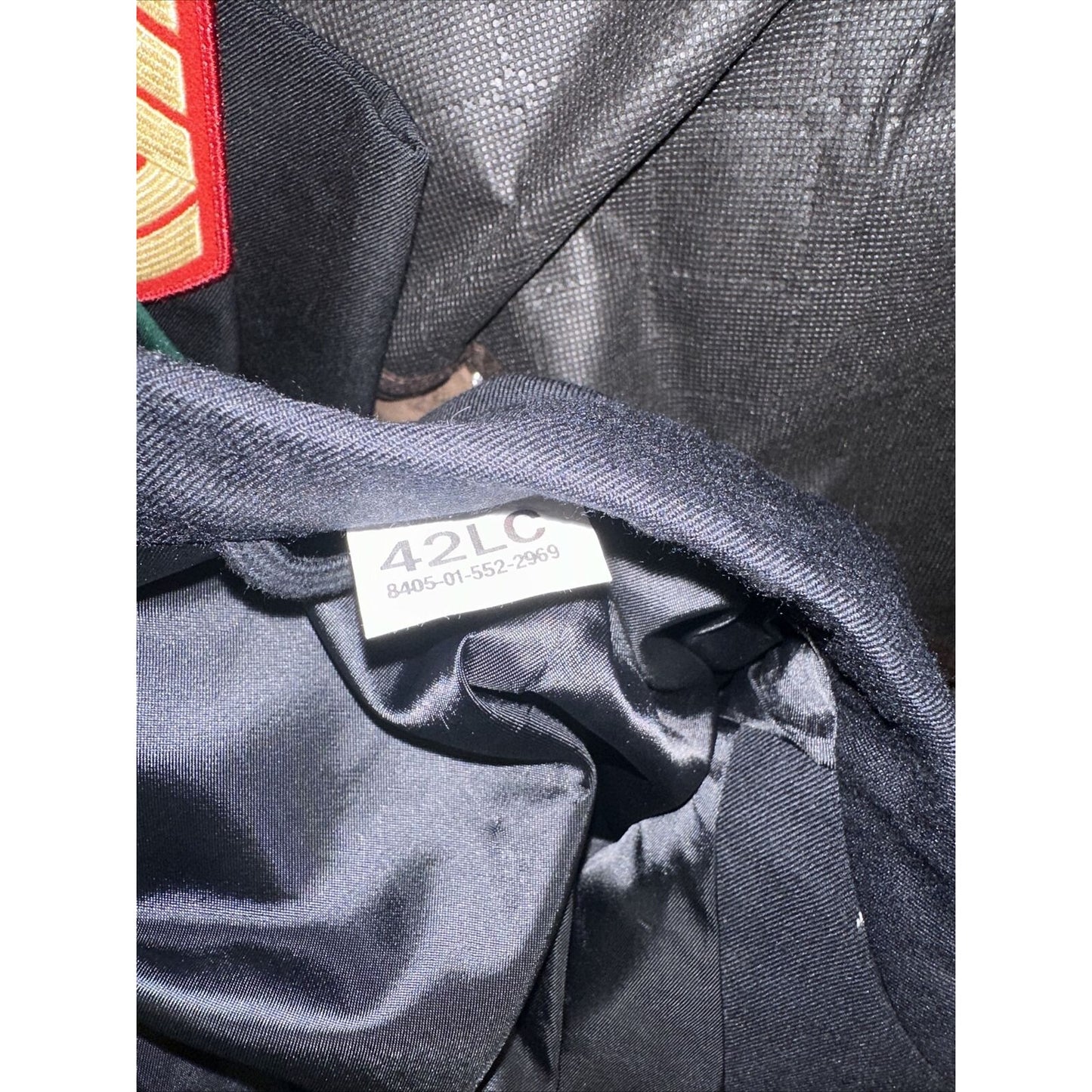 Men’s Army Coat Poly Wool Army Blue 450 42 LC Uniform Service Dress Top Coat