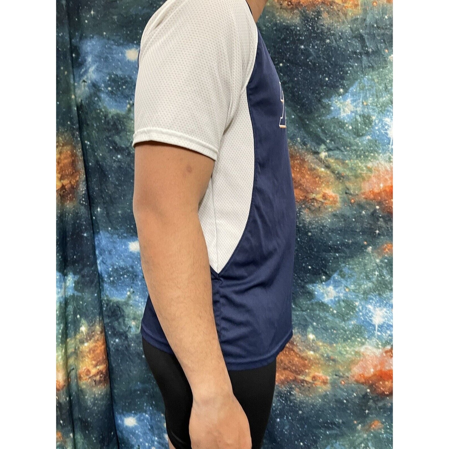 Men’s Medium A4 Baseball Jersey Titans Navy Blue