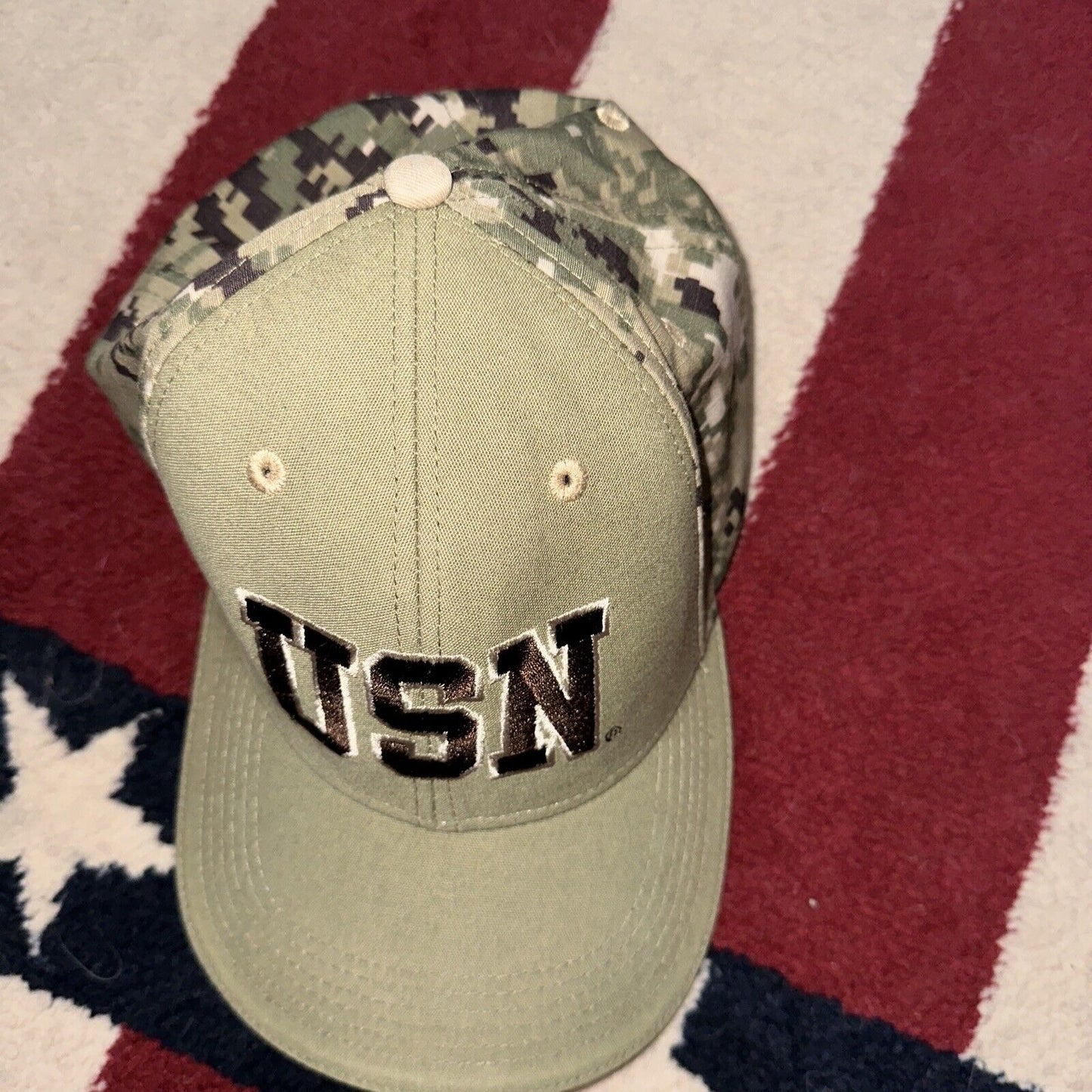 Men’s US Navy Camo Hat Cap Ballcap Adjustable Fire For Effect