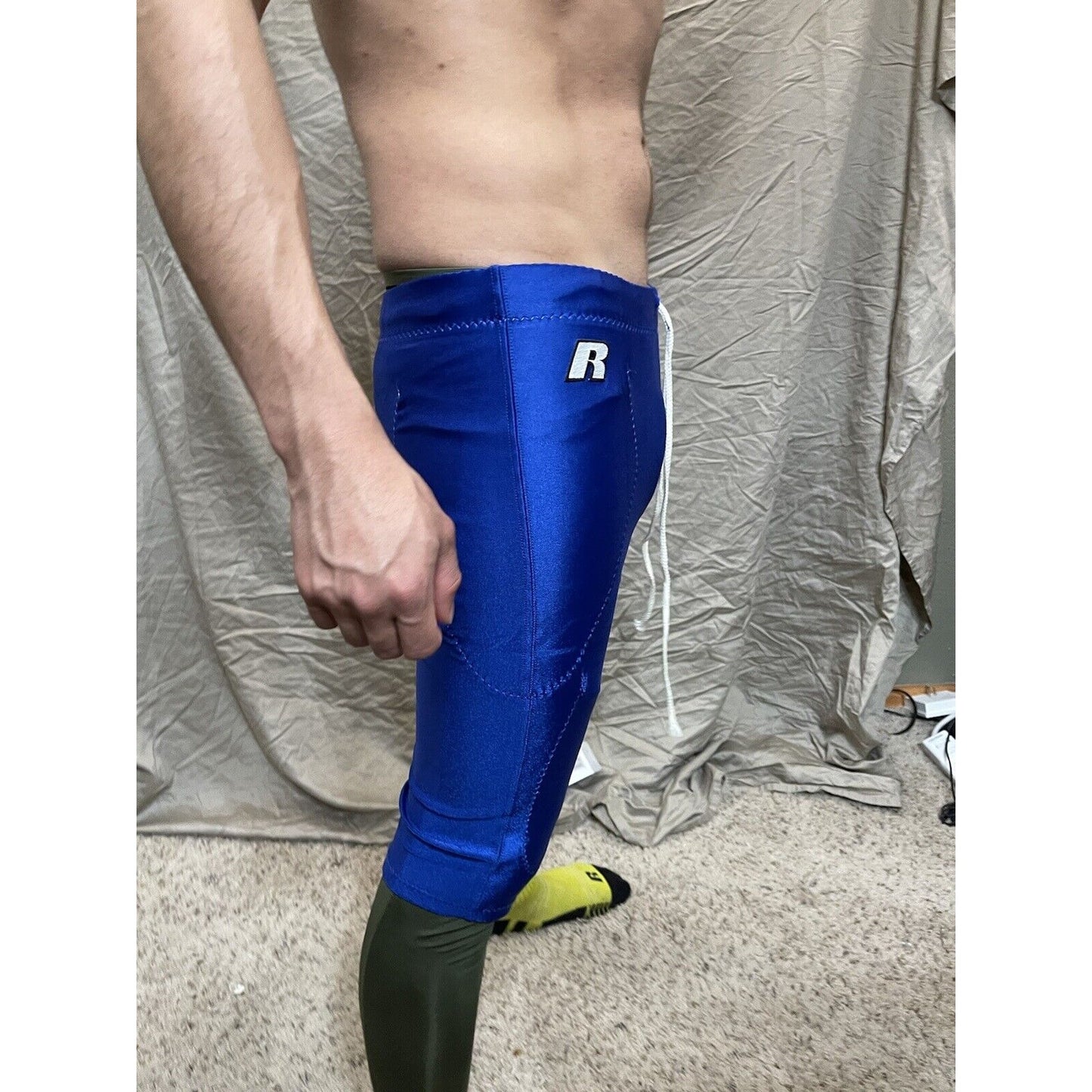 Men's Royal Blue Russell Athletic Football Pants Small