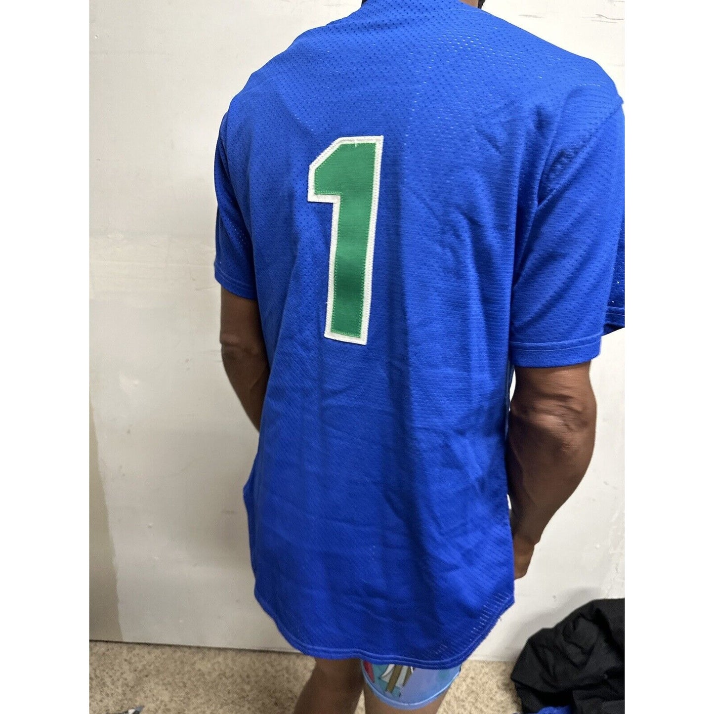 Men’s Victory Size 38 Blue Baseball Jersey Spartans