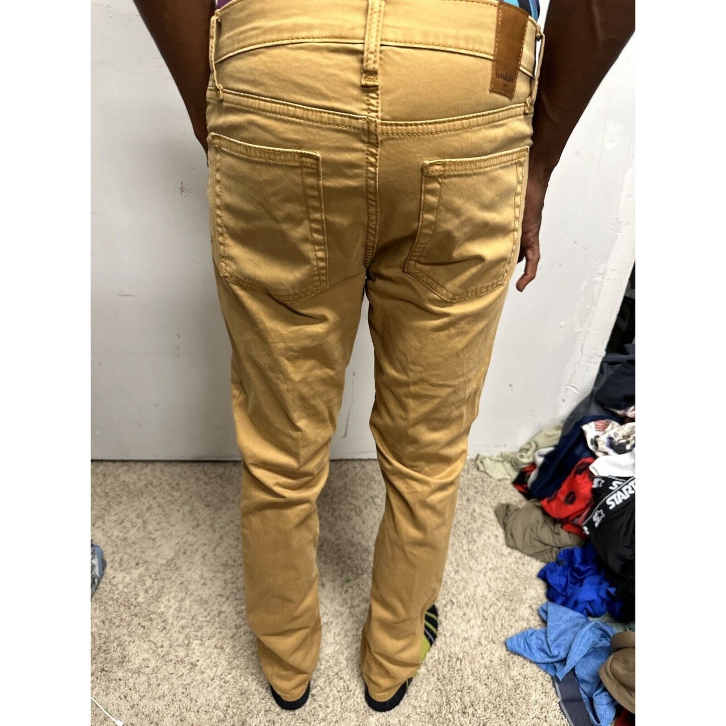 Men’s Goodfellow Total Flex Khaki Slim Straight 30 X 32 Pants