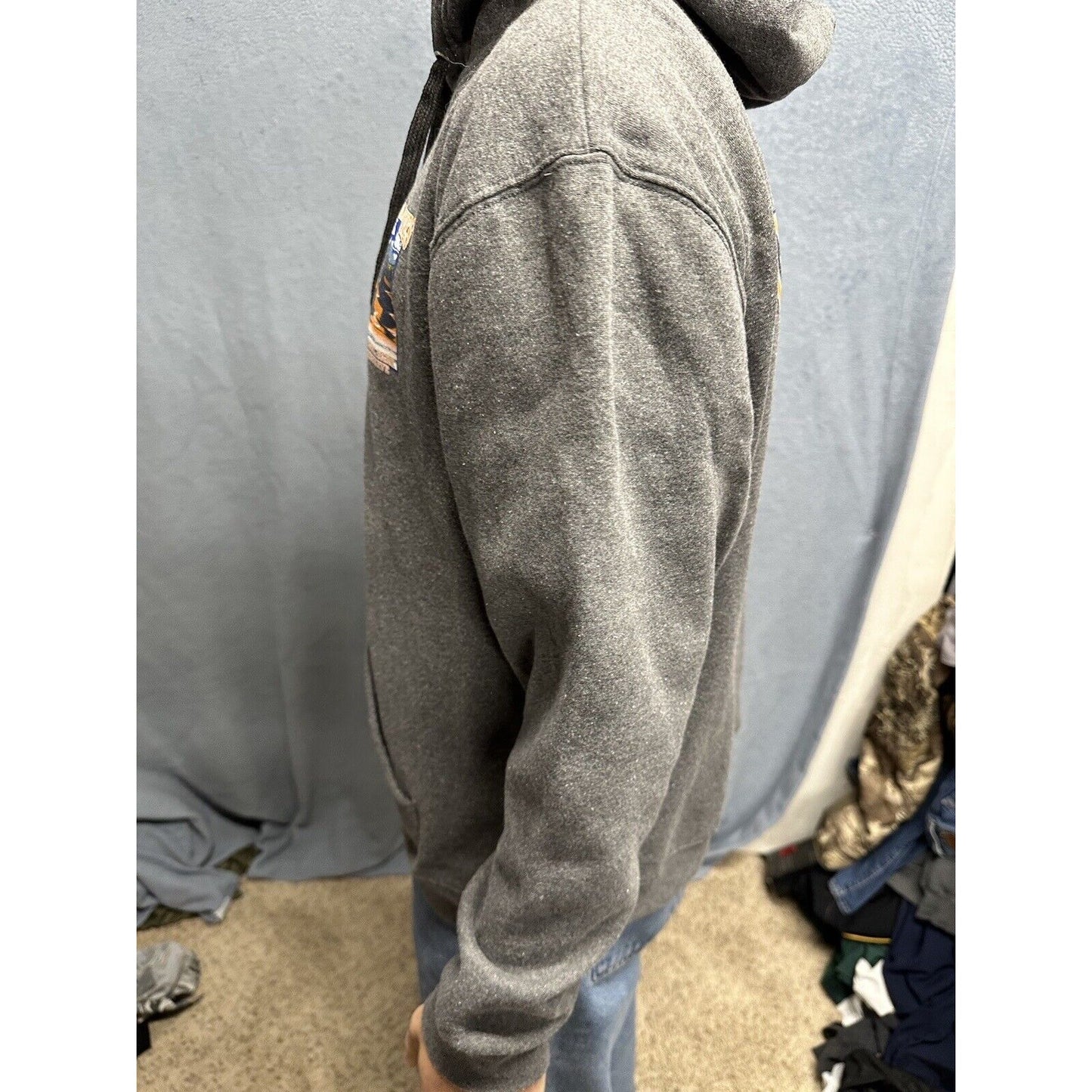 Men’s Gray XL Hoodie Pullover Lone Rock Great Sand Dunes National Park Colorado