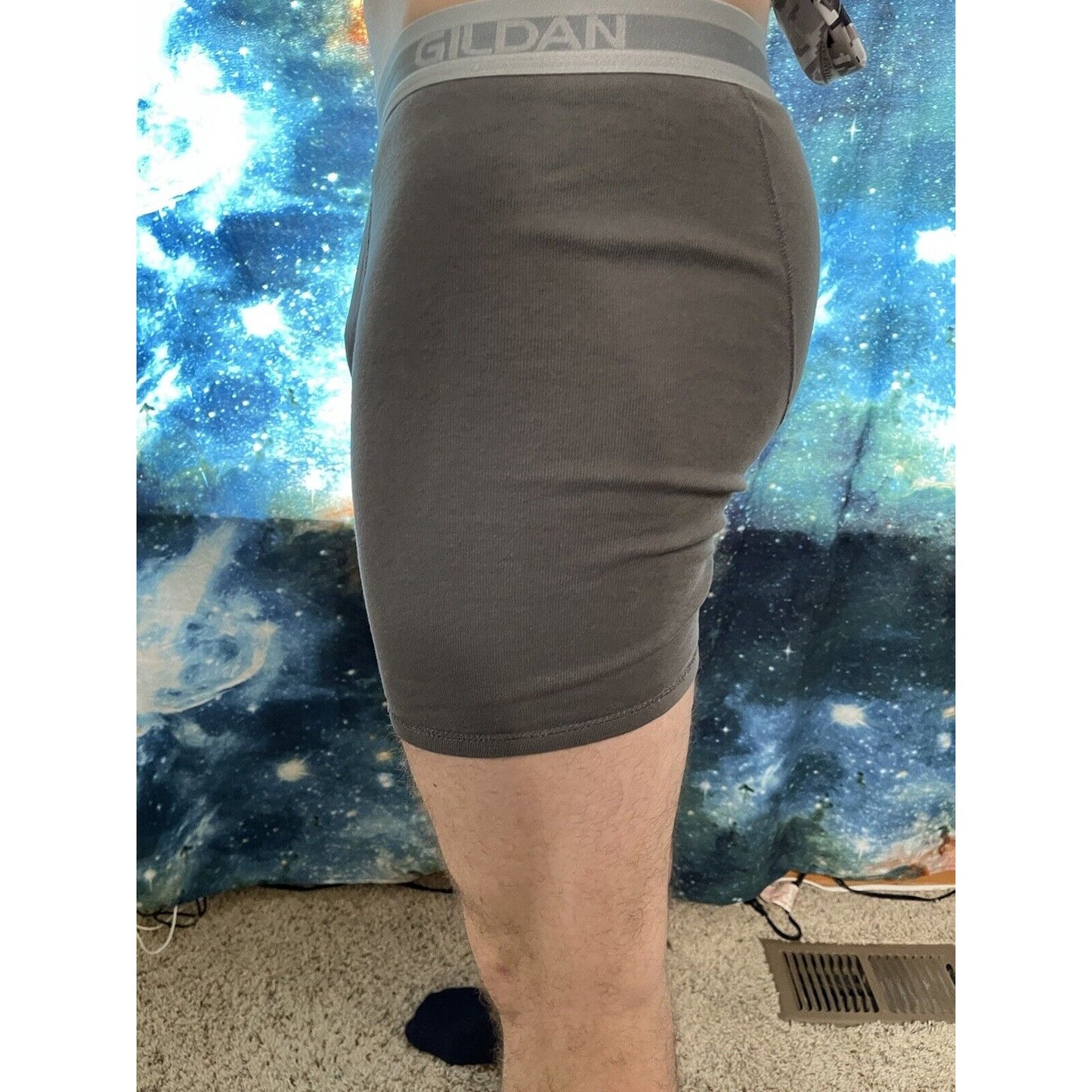 Men's Gildan Gray medium boxer briefs New And Unworn.