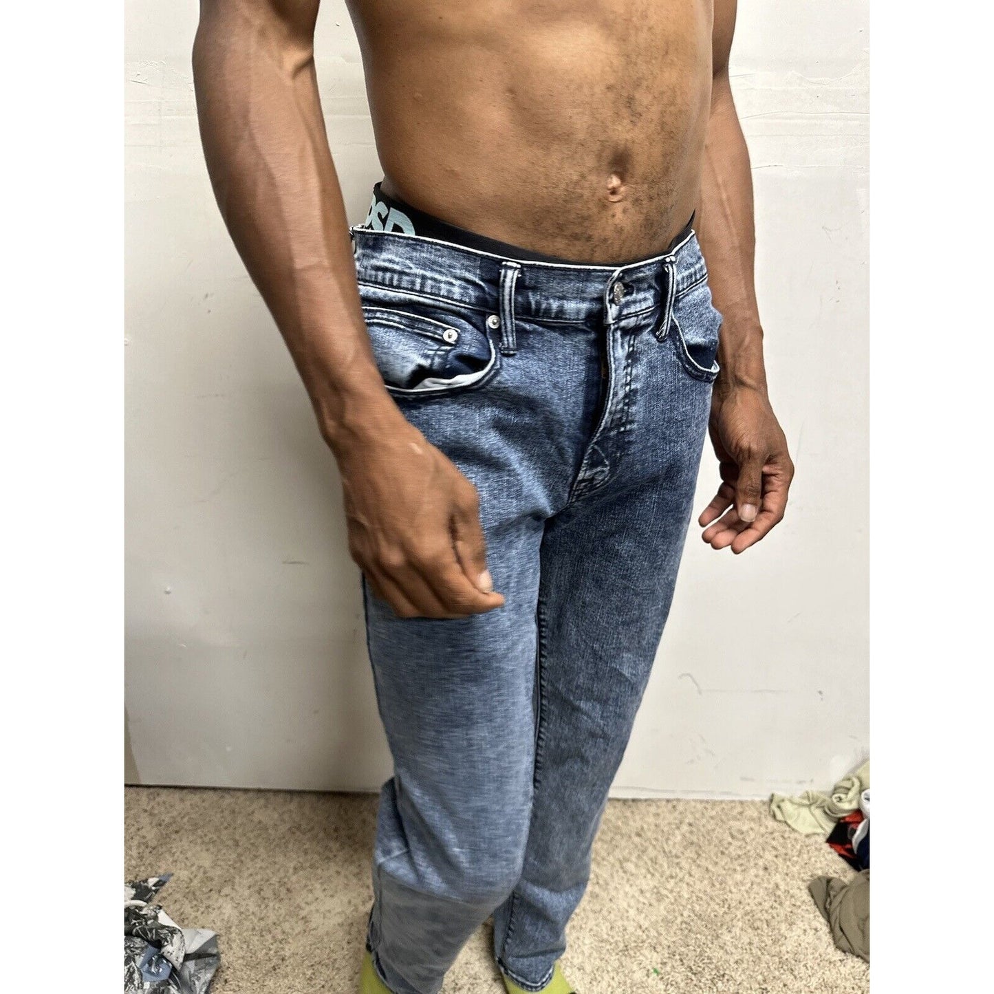 Men’s Blue Arizona Jeans 31x32 Straight Advanced Flex 360