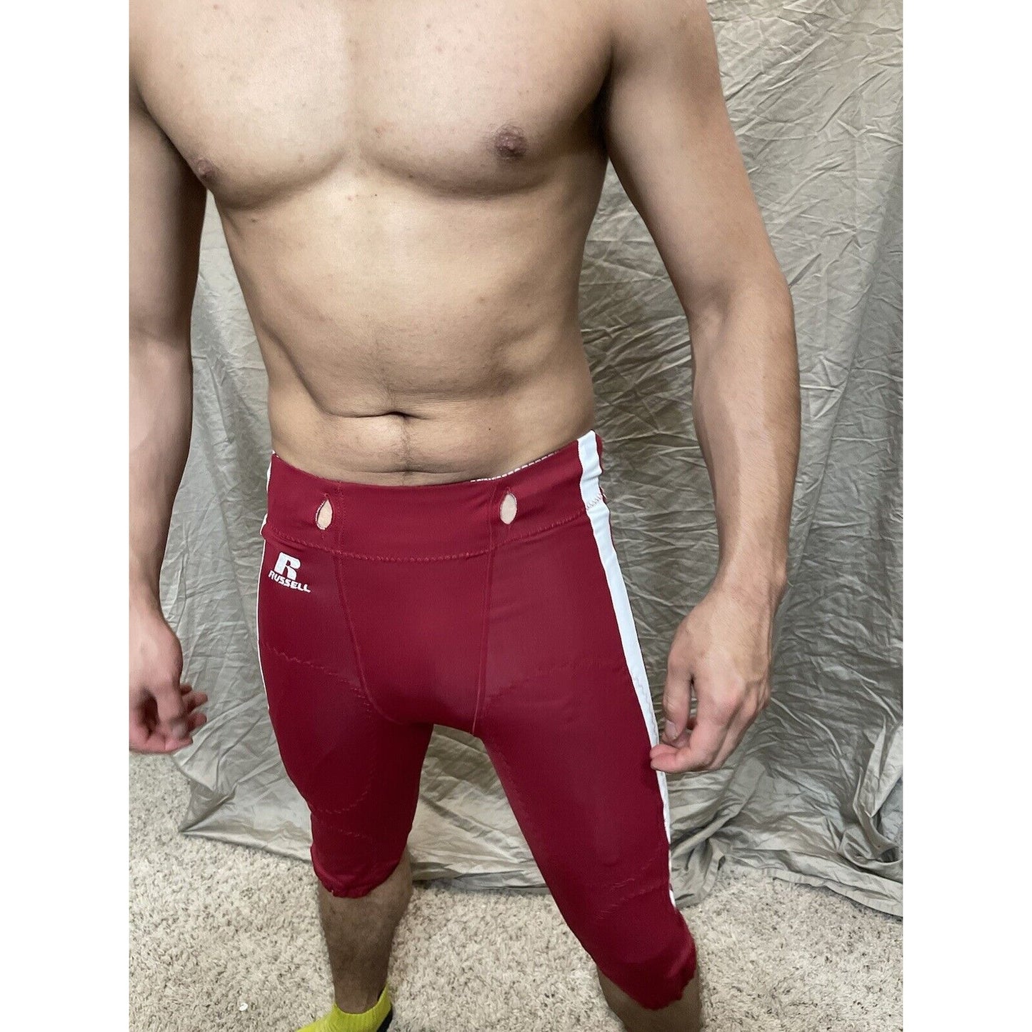 Men's XS Russell Athletic Red Football Pants Extra Small