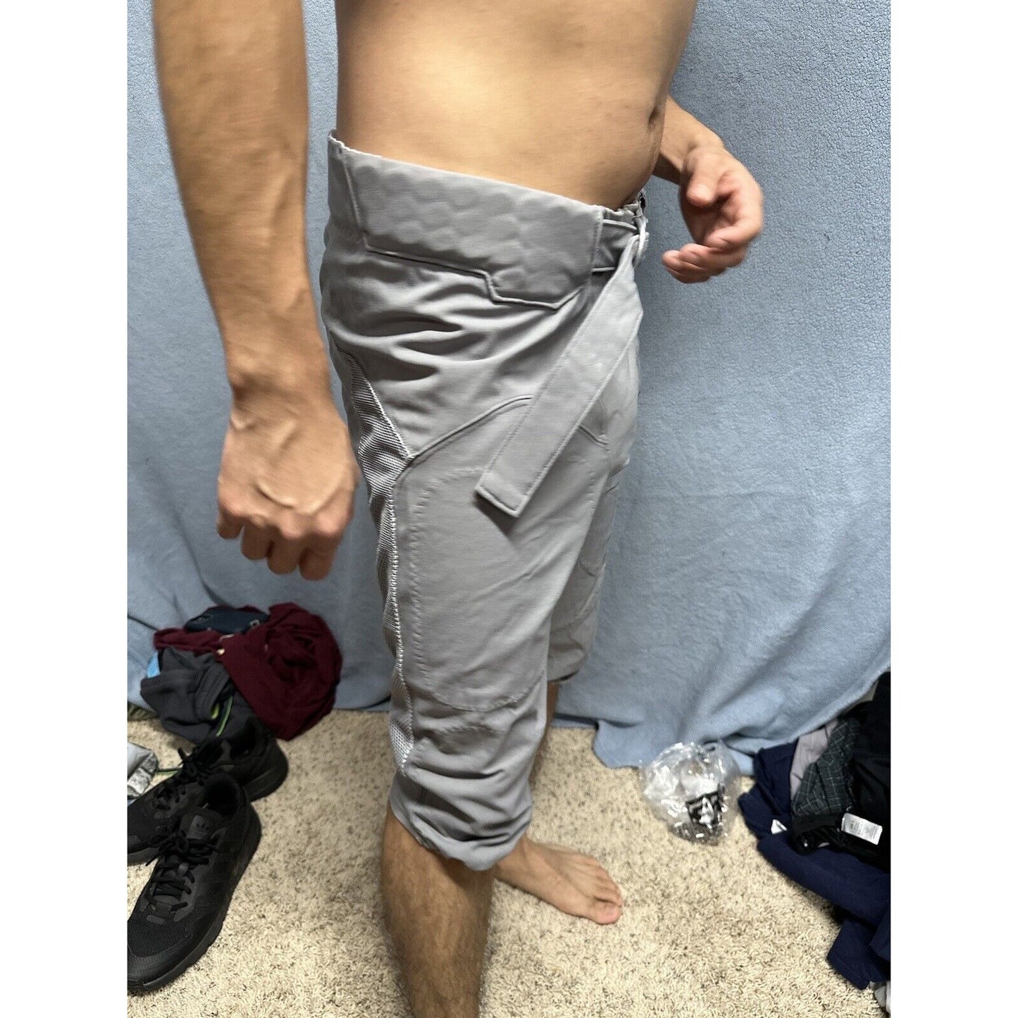 Men’s University Of Oregon Gray Nike Size #36 Football Pants
