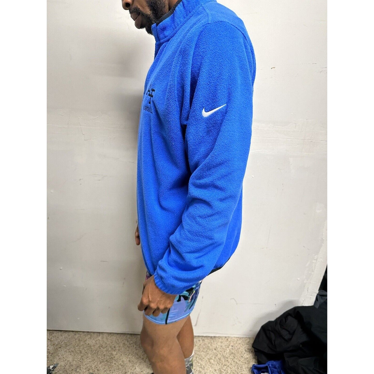 Men’s Air Force Baseball Blue Long Sleeve Large Nike Fleece Jacket