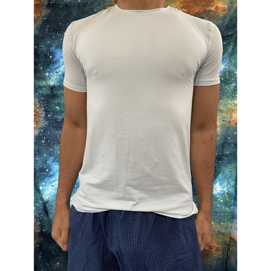 Men’s All In Motion Medium Light Blue/green workout shirt short sleeve