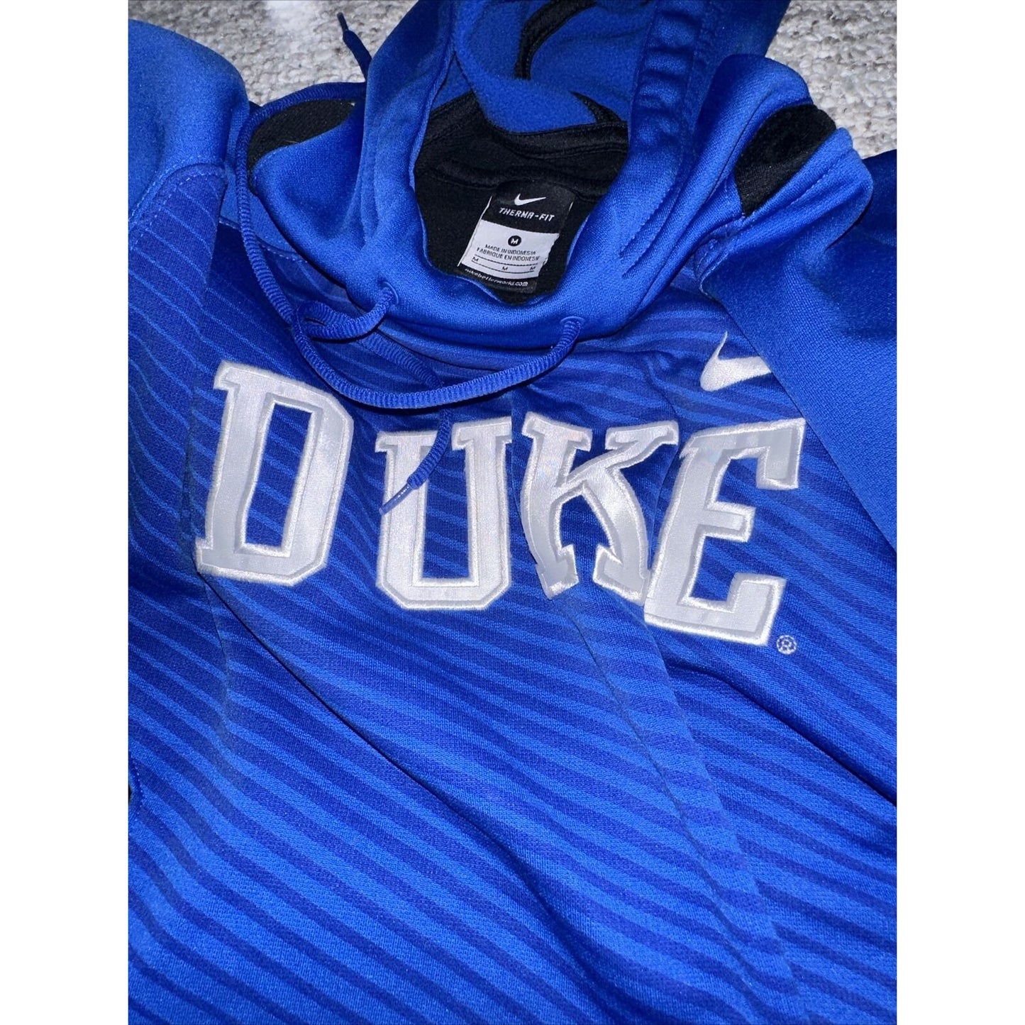 Men’s Blue Medium Nike Therma-fit Hoodie Duke