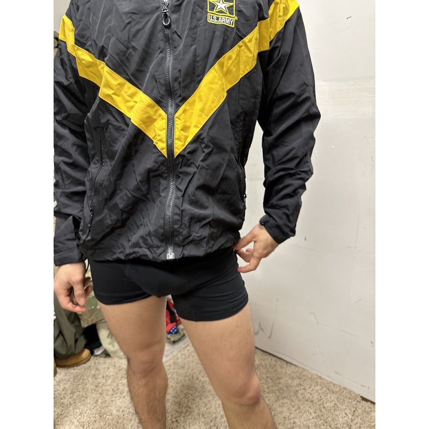 Men’s Army Jacket Apfu Small Regular Black Uniform Pt
