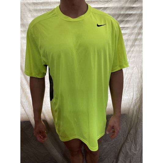 men's neon yellow dri-fit nike XL t-shirt athletic