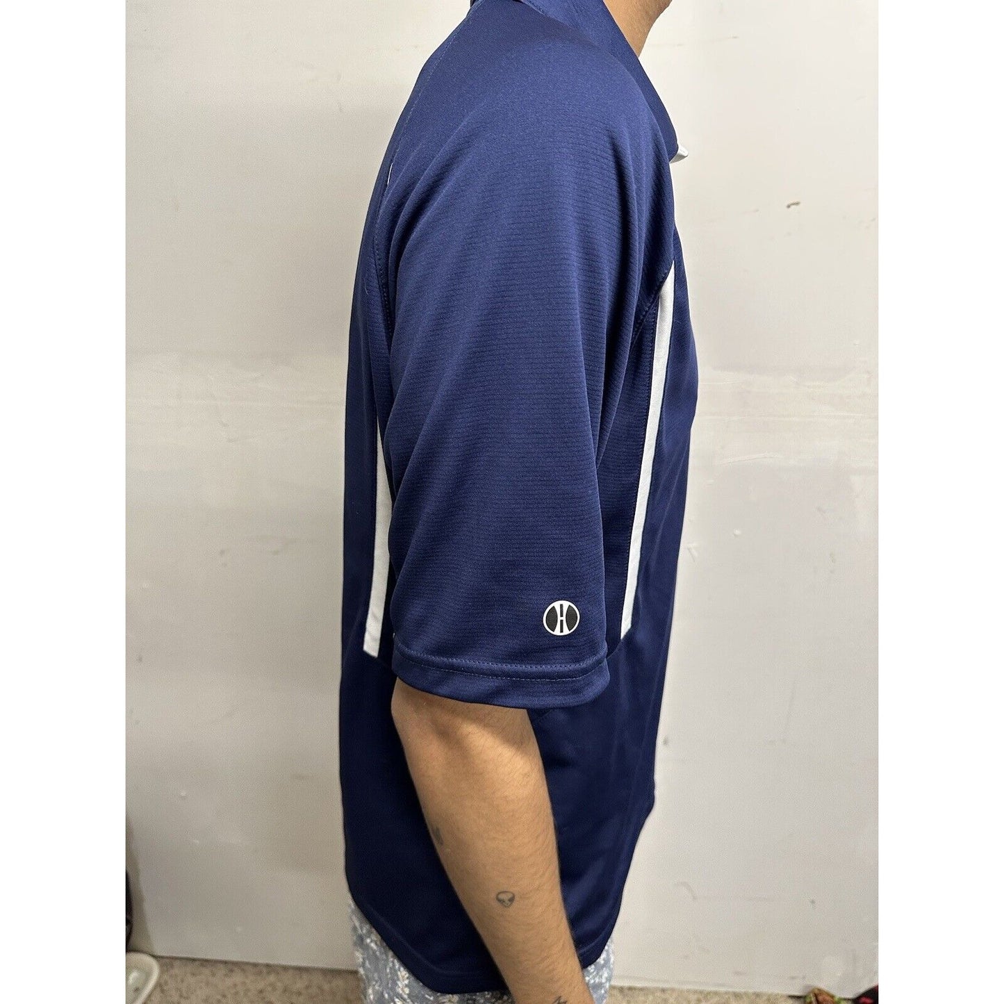 Men’s Air Force Academy Prep School Blue Polo Shirt Medium Holloway