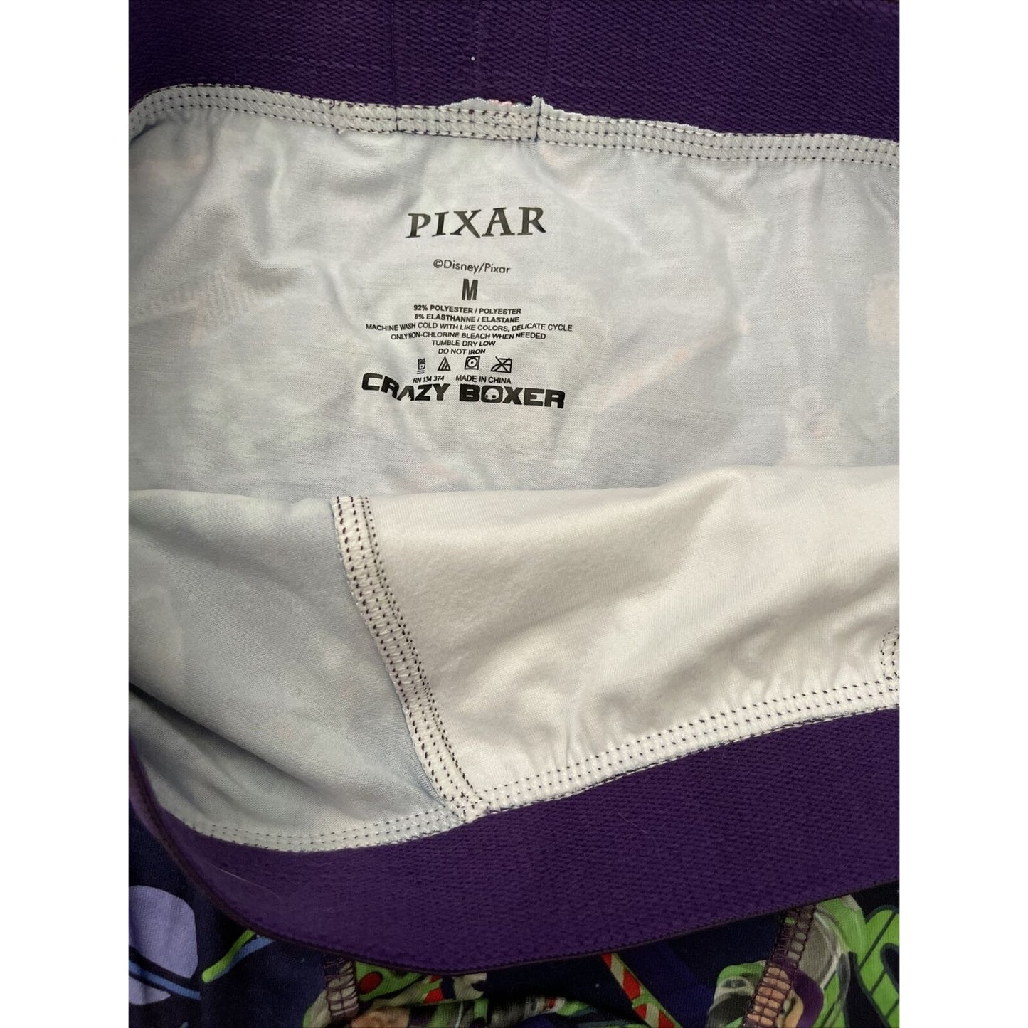 MENS CRAZY BOXER PIXAR TOY STORY BUZZ LIGHTYEAR BOXER BRIEF SIZE M (32/34)