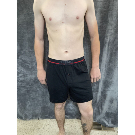 men's buffalo david bitton Black cotton spandex boxer shorts Medium