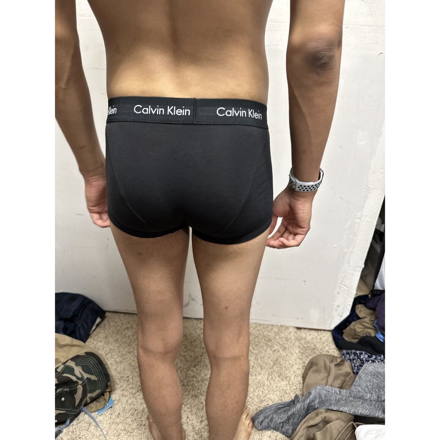 Men’s Black Calvin Klein Small Trunk Style Boxer Briefs
