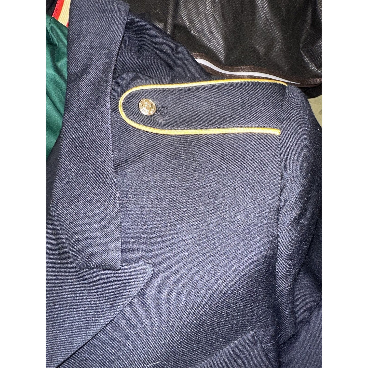 Men’s Army Coat Poly Wool Army Blue 450 42 LC Uniform Service Dress Top Coat