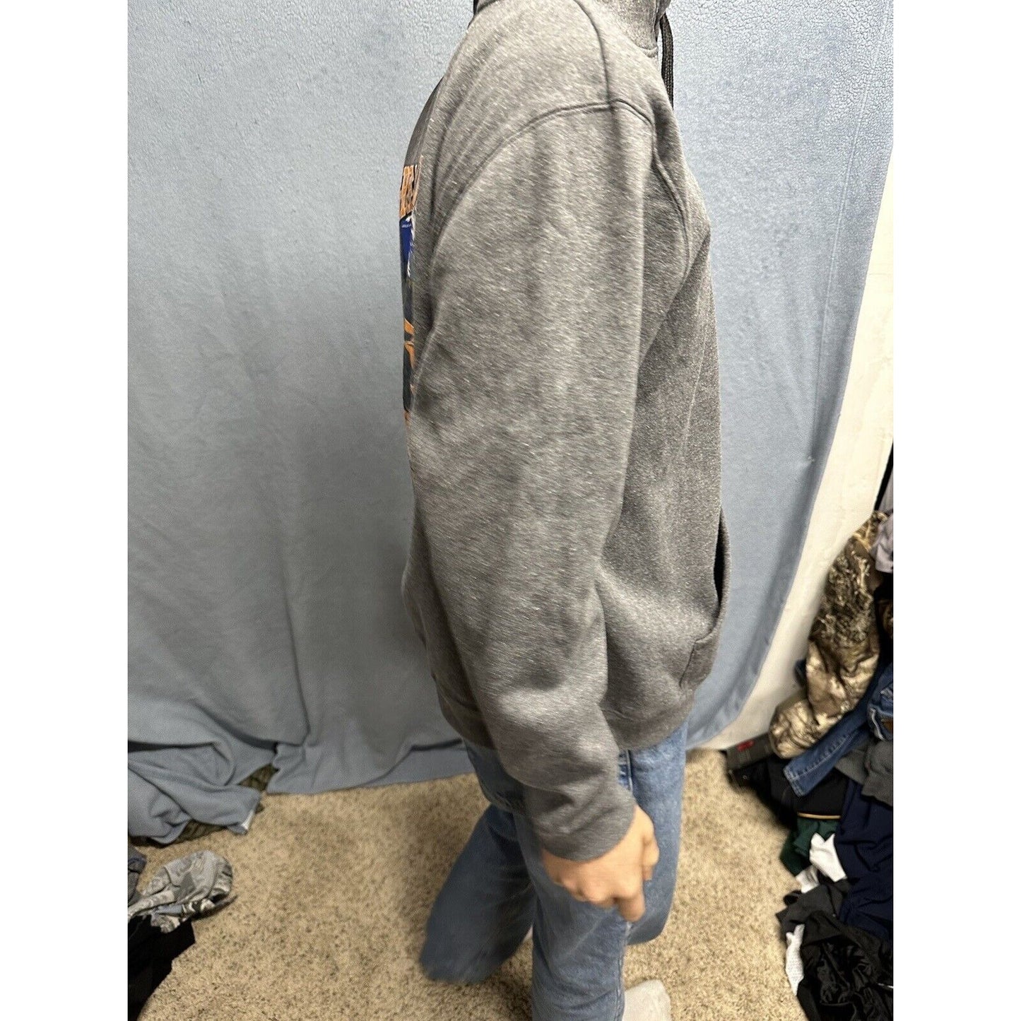 Men’s Gray XL Hoodie Pullover Lone Rock Great Sand Dunes National Park Colorado