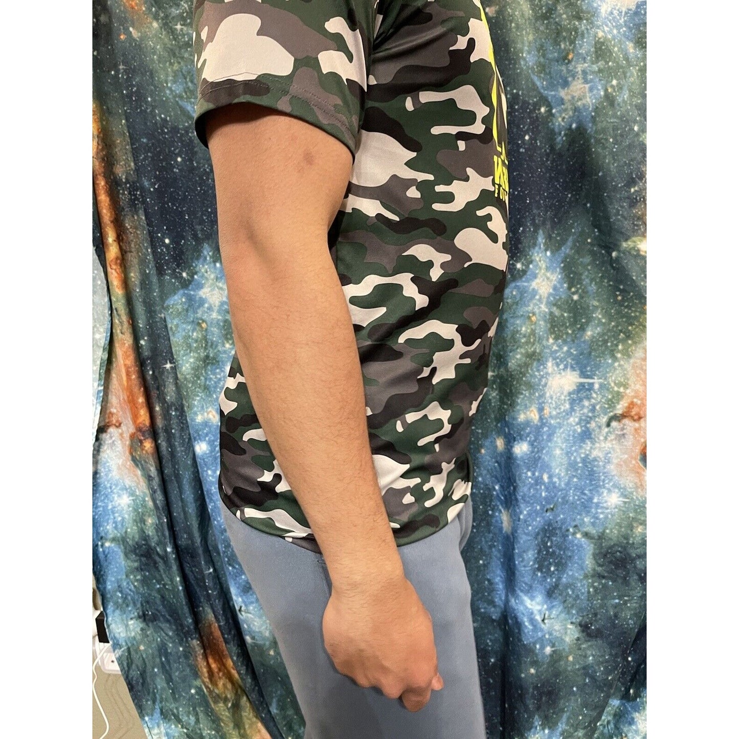Men’s Colorado Springs Warrior Football Camo Shortsleeve tshirt medium
