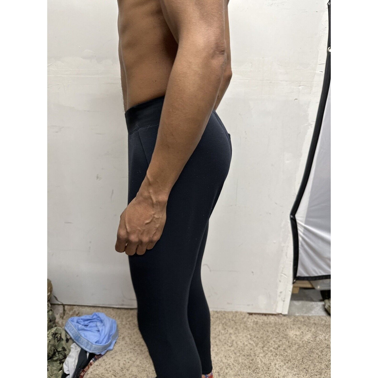 Men’s Black Leggings Under Armour Loose XS Pants Running