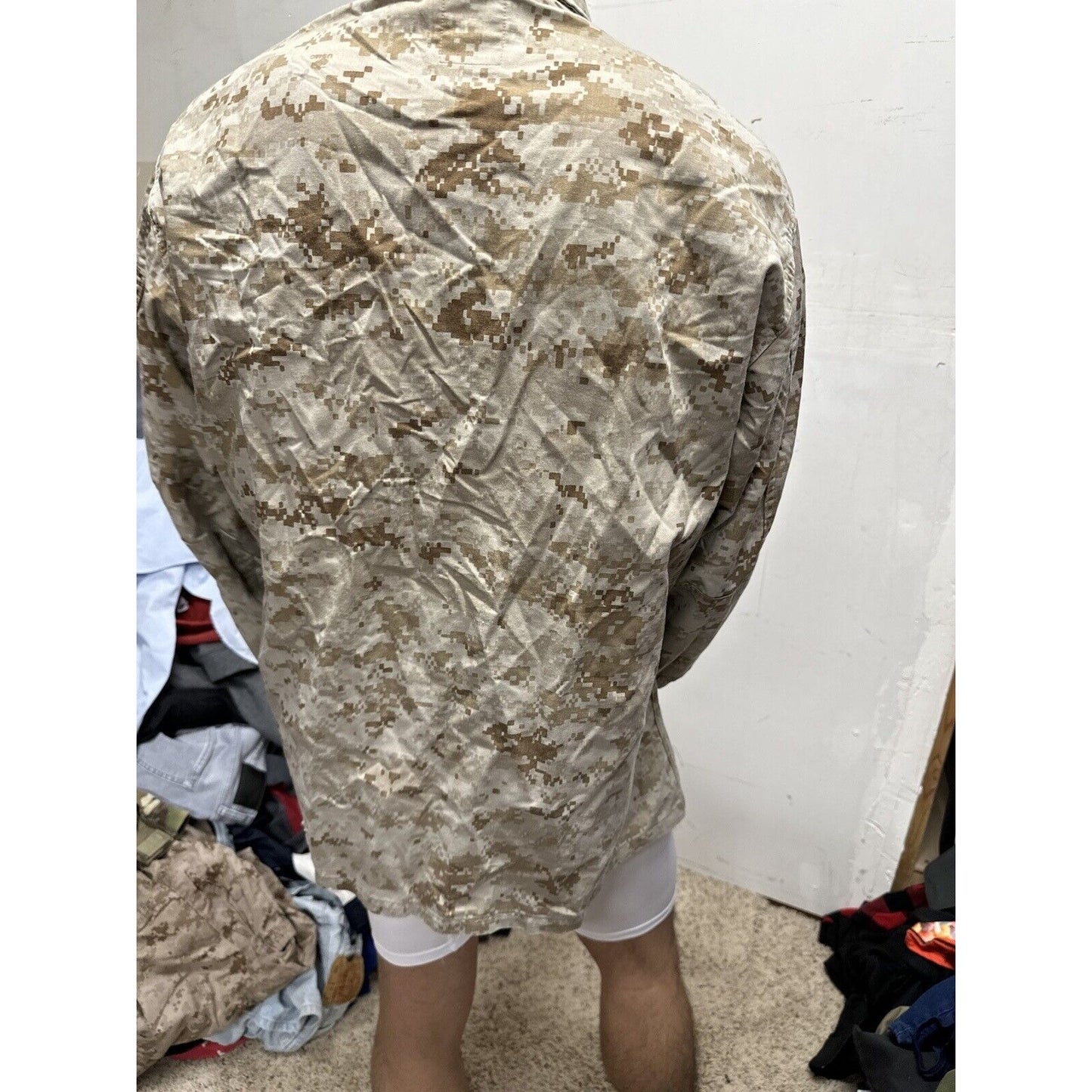 Men’s USMC Marine Corps Blouse Top Uniform Large Short