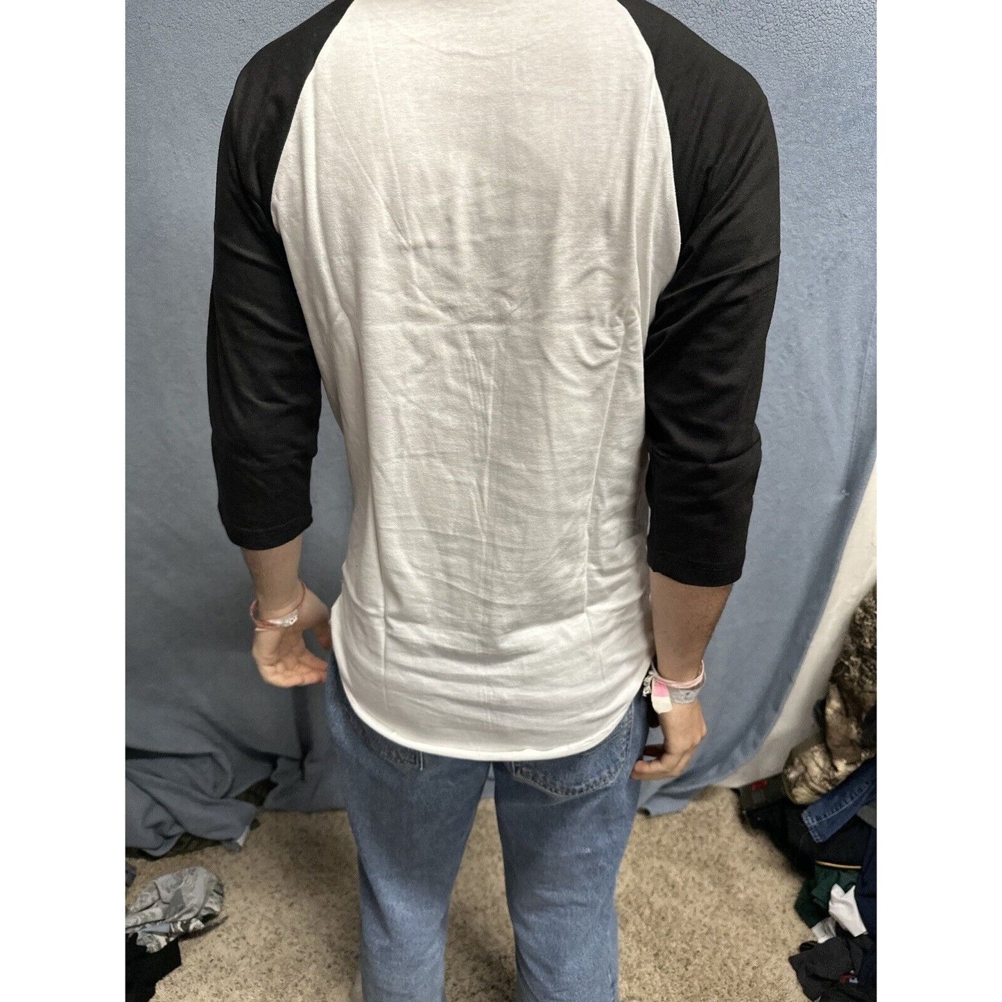 Men’s Black And White Champro Small Baseball Undershirt Jersey