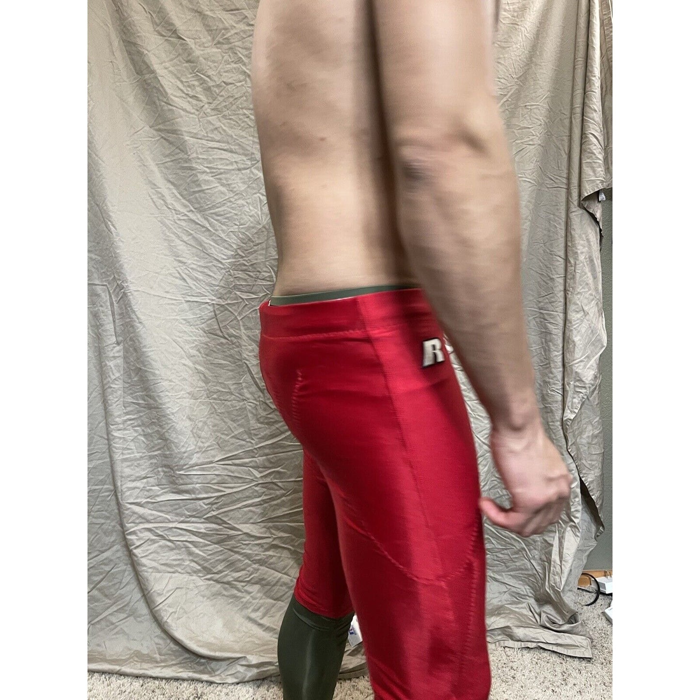 Men's True Red Russell Athletic Small Football Pants