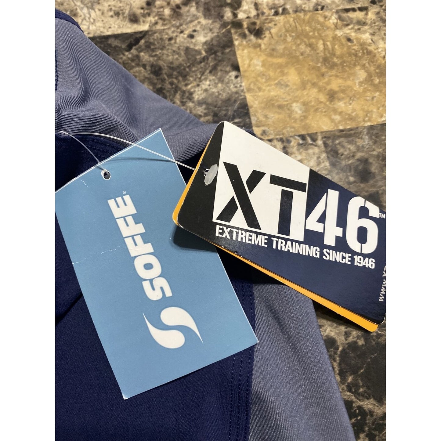 Soffe Extreme Training XT46 Men’s 36 (L) Navy Blue Gray Utility Board Shorts NWT