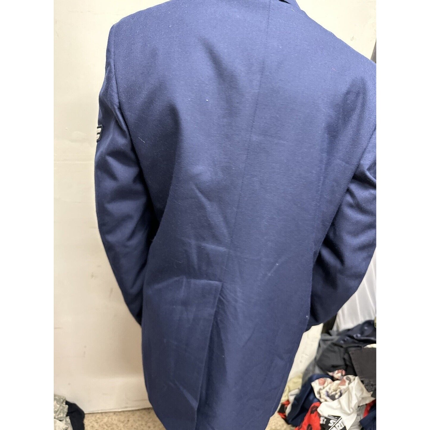 Men’s Air Force 40XL USAF Air Force Service Dress Coat Blue Enlisted Dscp