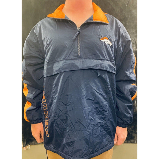 VTG Logo Athletic NFL Denver Broncos Windbreaker Jacket Men’s Size XL