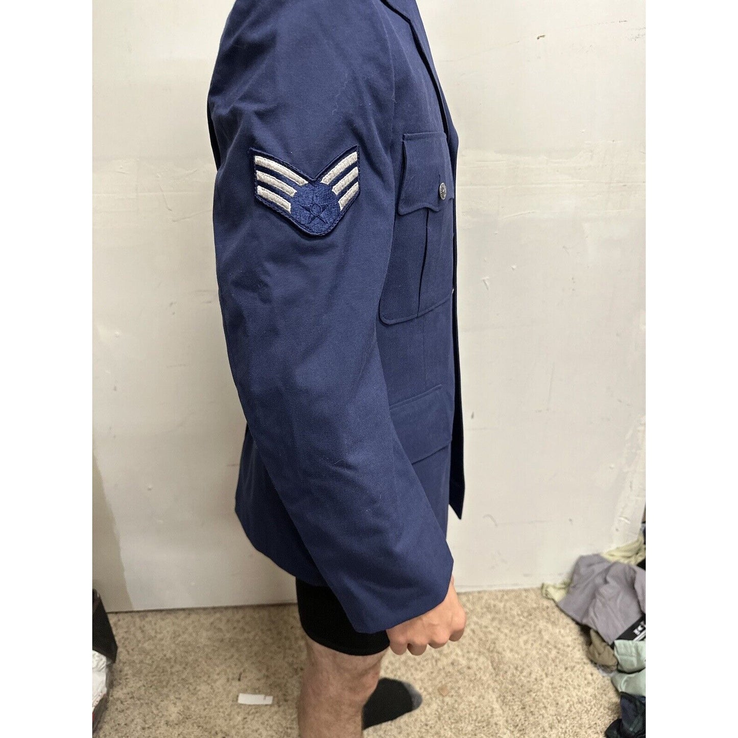 Men’s 40R USAF Air Force Service Coat Navy Blue Uniform