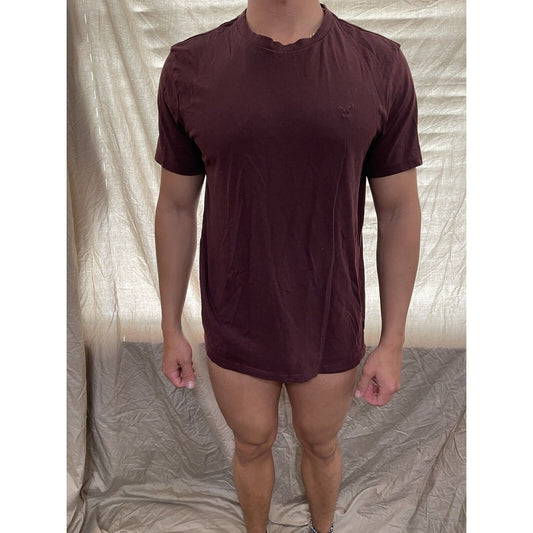 men's maroon american eagle medium standard fit t-shirt