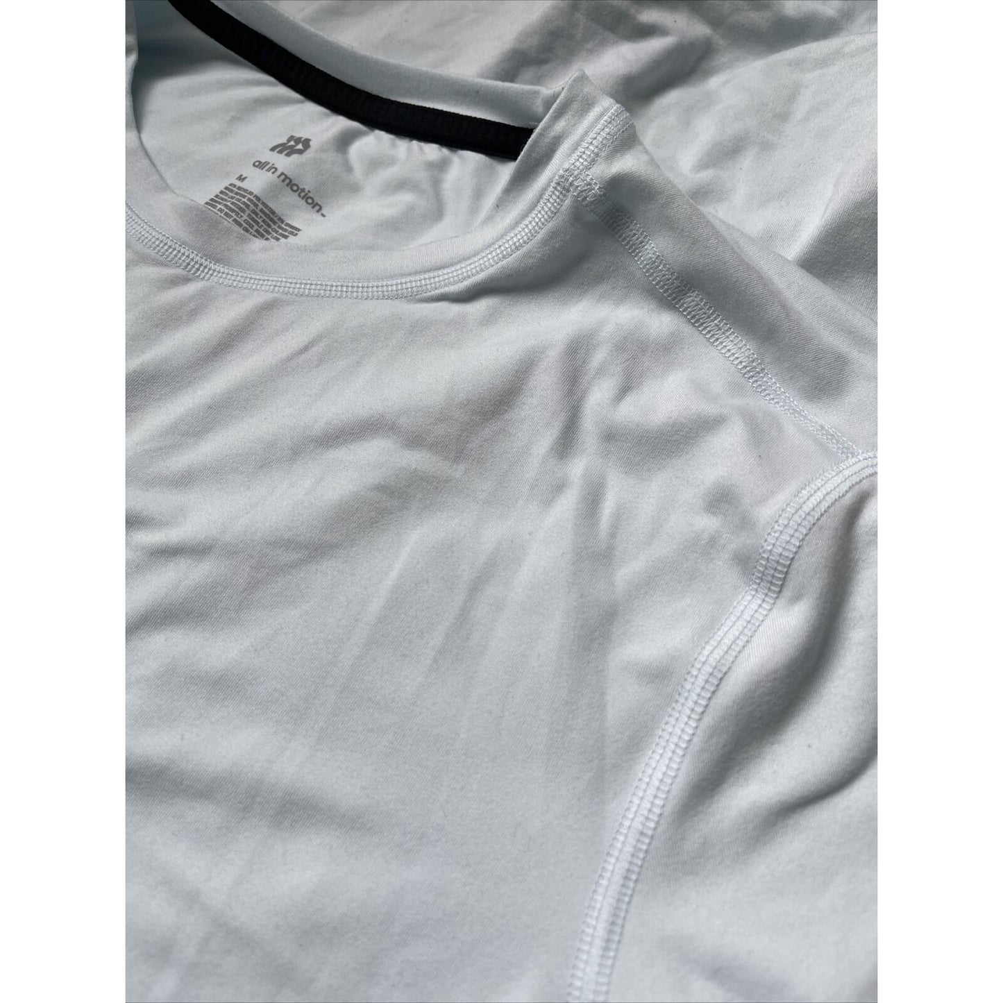 Men’s All In Motion Medium Light Blue/green workout shirt short sleeve