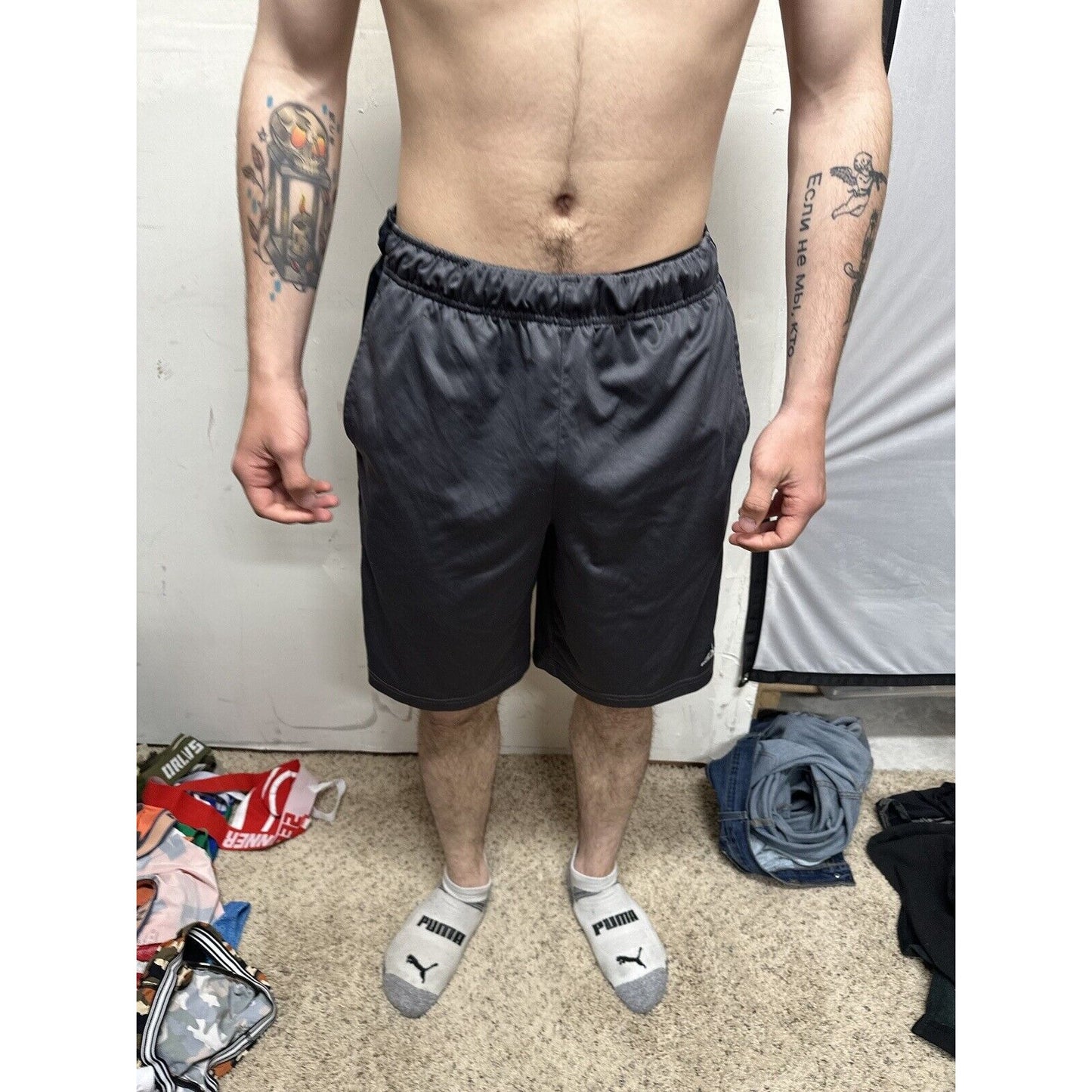 Men’s Gray Russell Athletics Medium Shorts