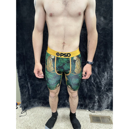 Men’s PSD Leopard Jungle Medium Boxer Briefs Multicolor