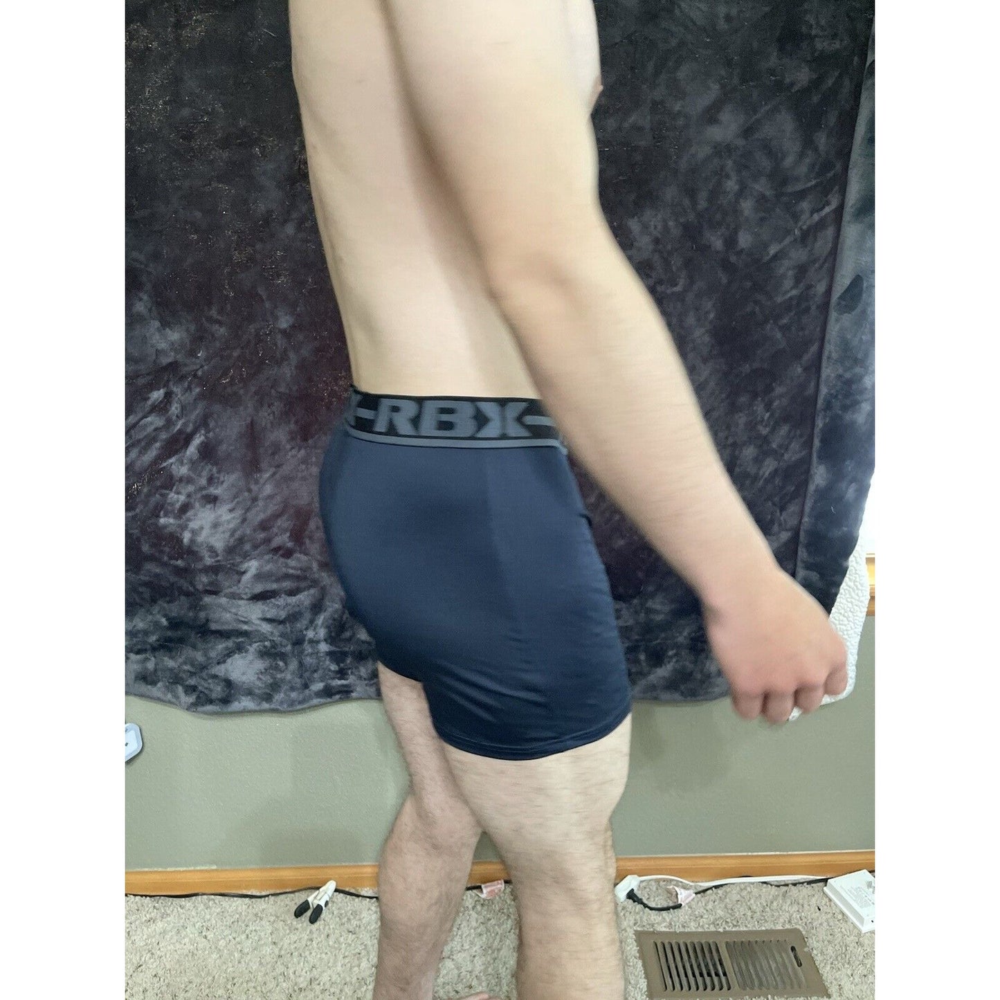 Men’s Large RBX Active Dark Blue Compression Shorts New