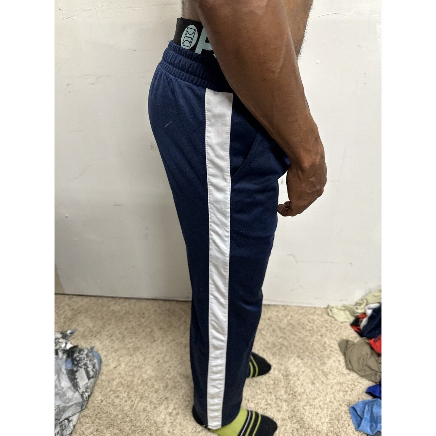 Men’s Blue Mighty Fine XS Nasa Sweat Pants