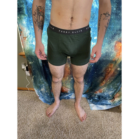 men's perry ellis portfolio green compression shorts large New And Unworn