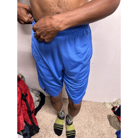 Men’s Blue Loose Small Under Armour Athletic Shorts With Pockets