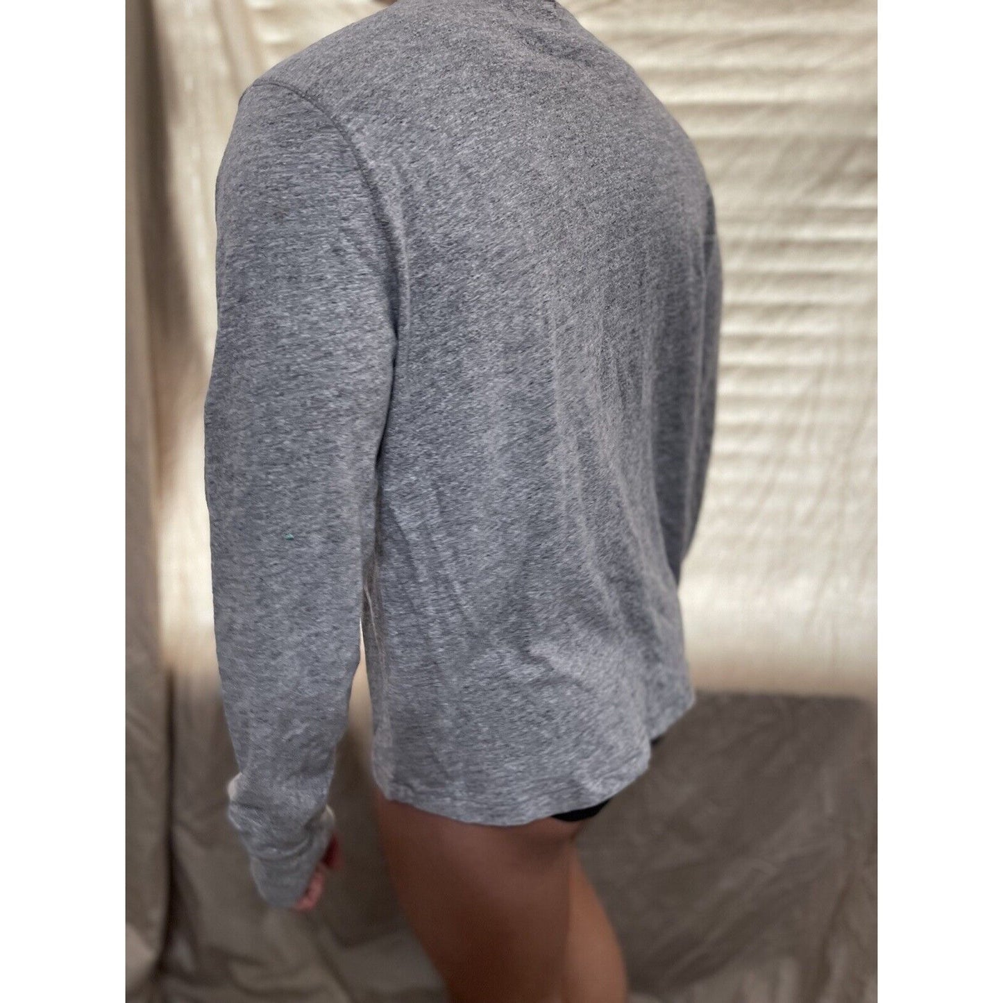 men's lucky brand medium long sleeve pullover gray