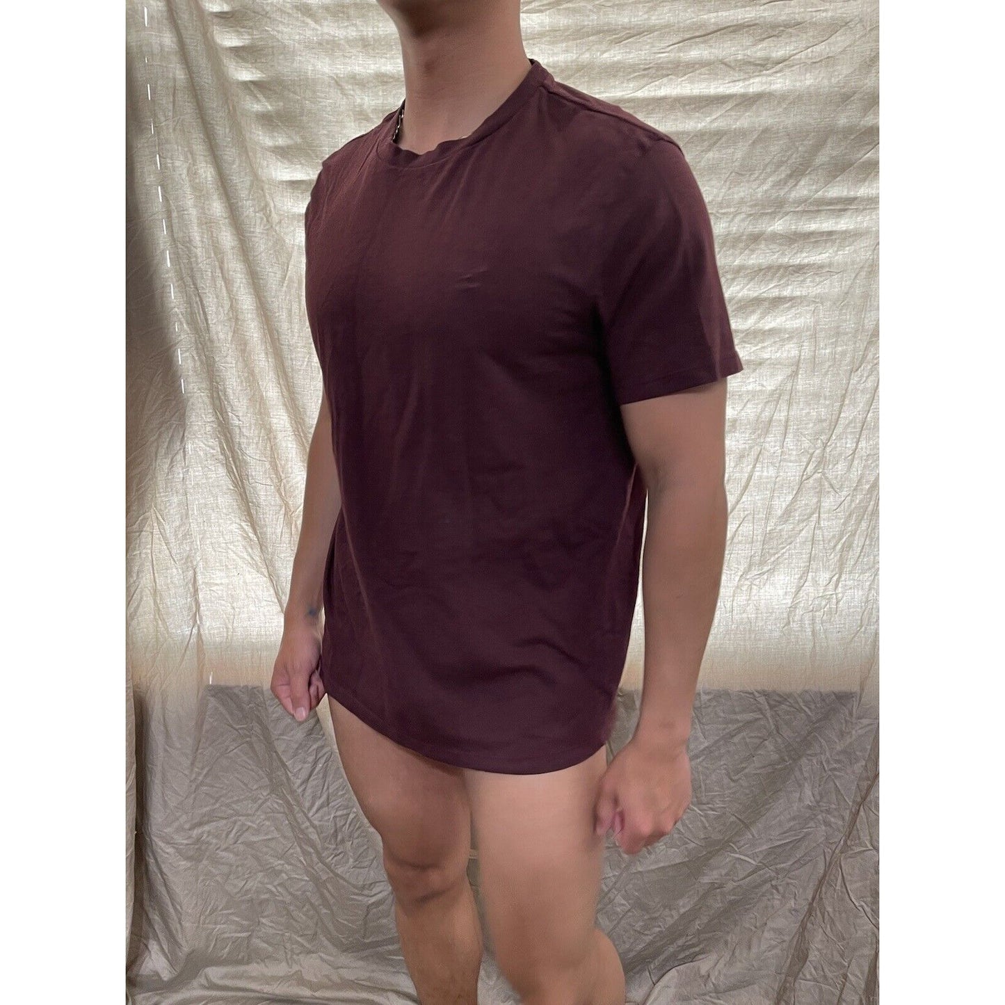 men's maroon american eagle medium standard fit t-shirt