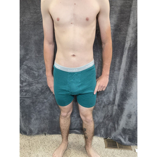 men's green hanes XL boxer brief comfort flex