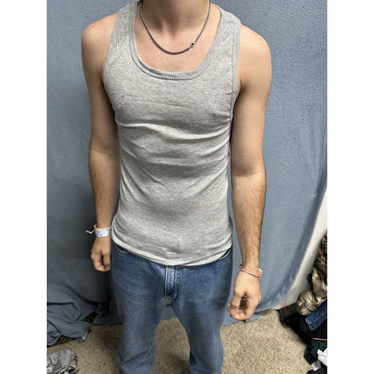 Men’s Gray Spyder Medium Gray Muscle Shirt Tank
