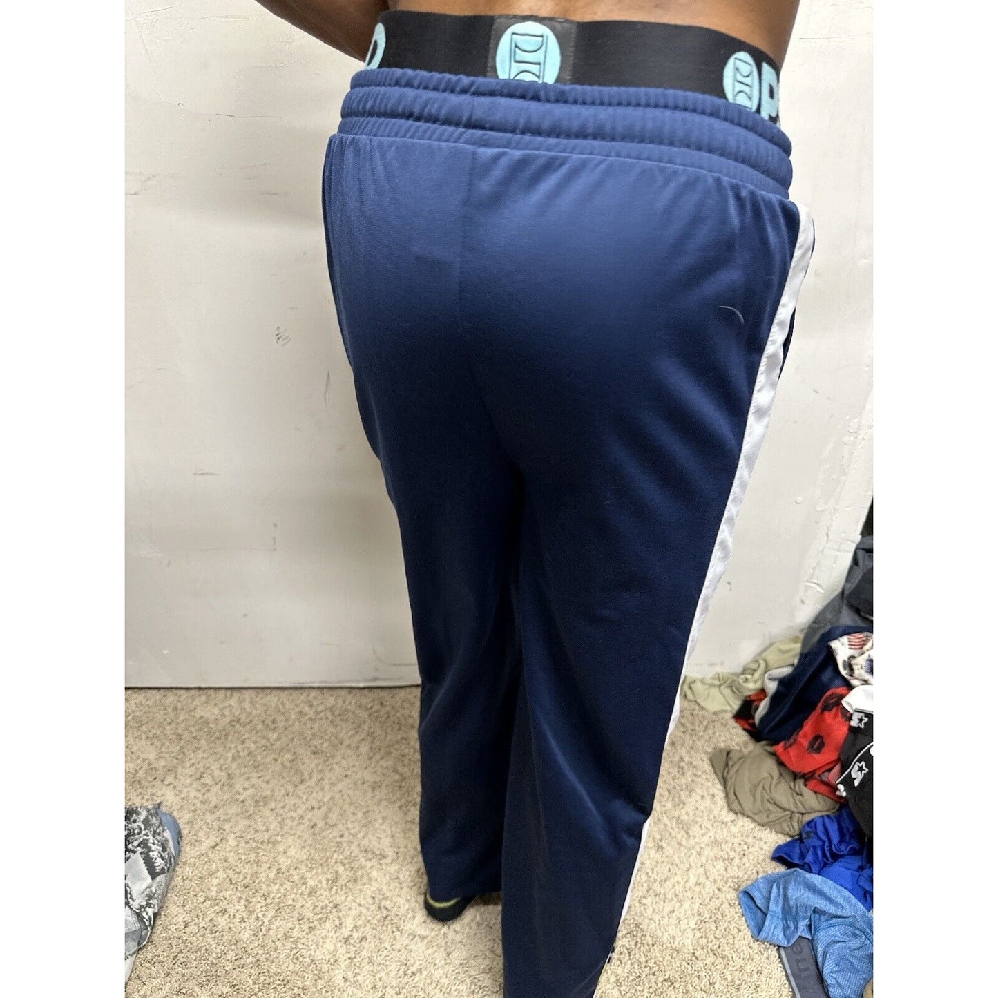 Men’s Blue Mighty Fine XS Nasa Sweat Pants