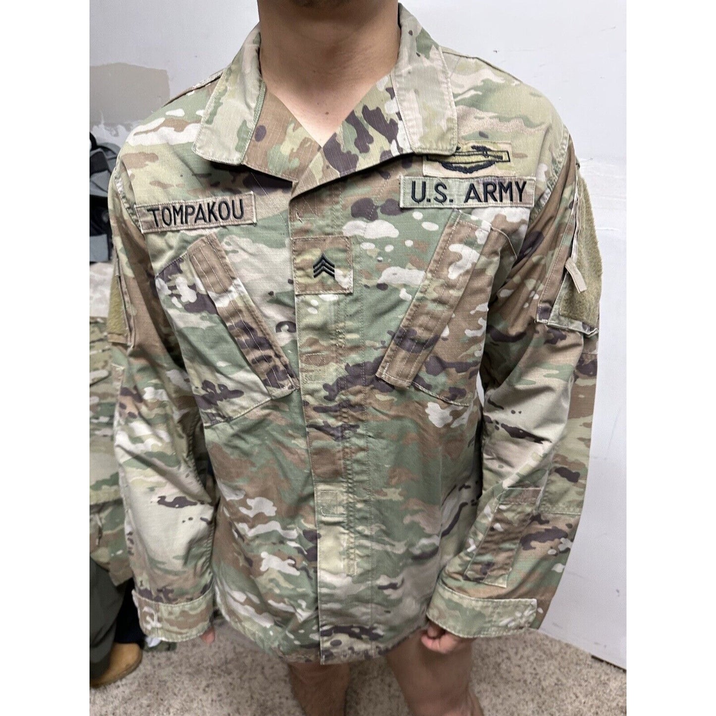 Men’s Ocp Top Medium Long Army Blouse Air Force With Patches