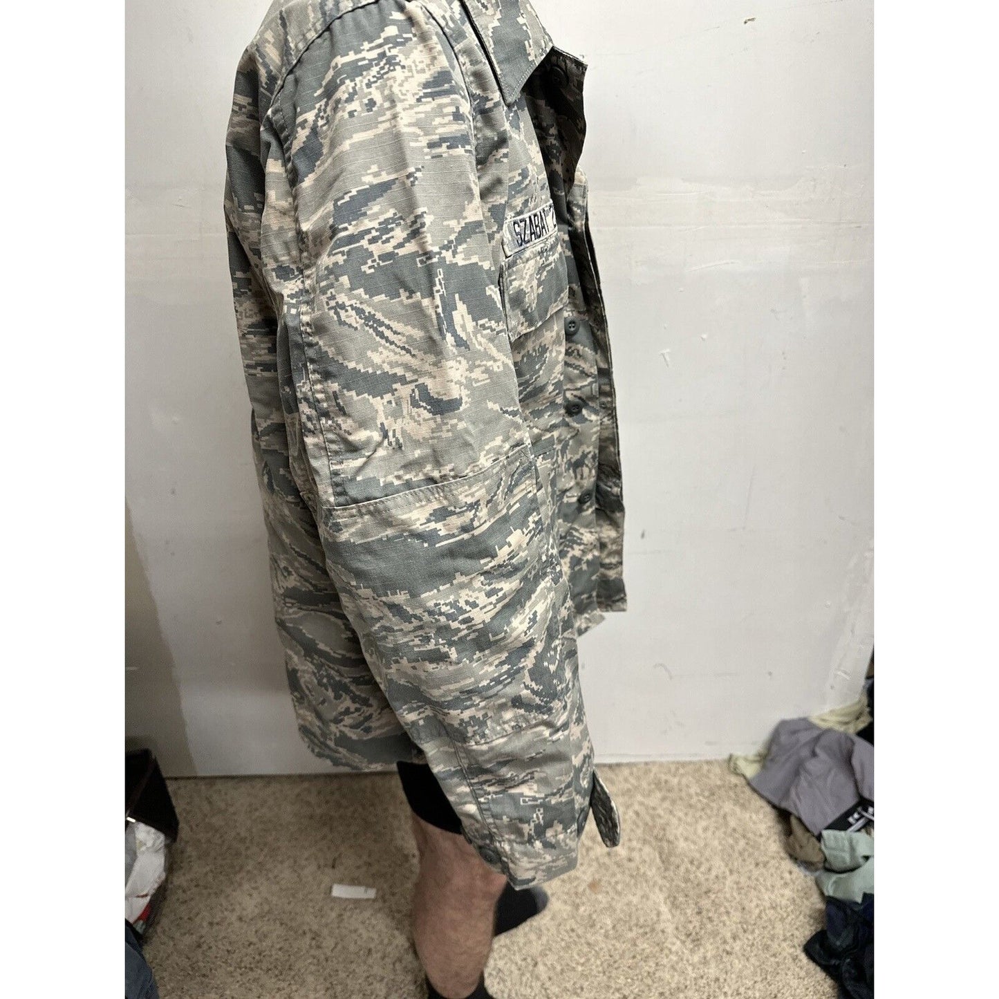 Men’s USAF Abu Airman Battle Uniform Civil Air Patrol Tool Uniform Blouse 46R
