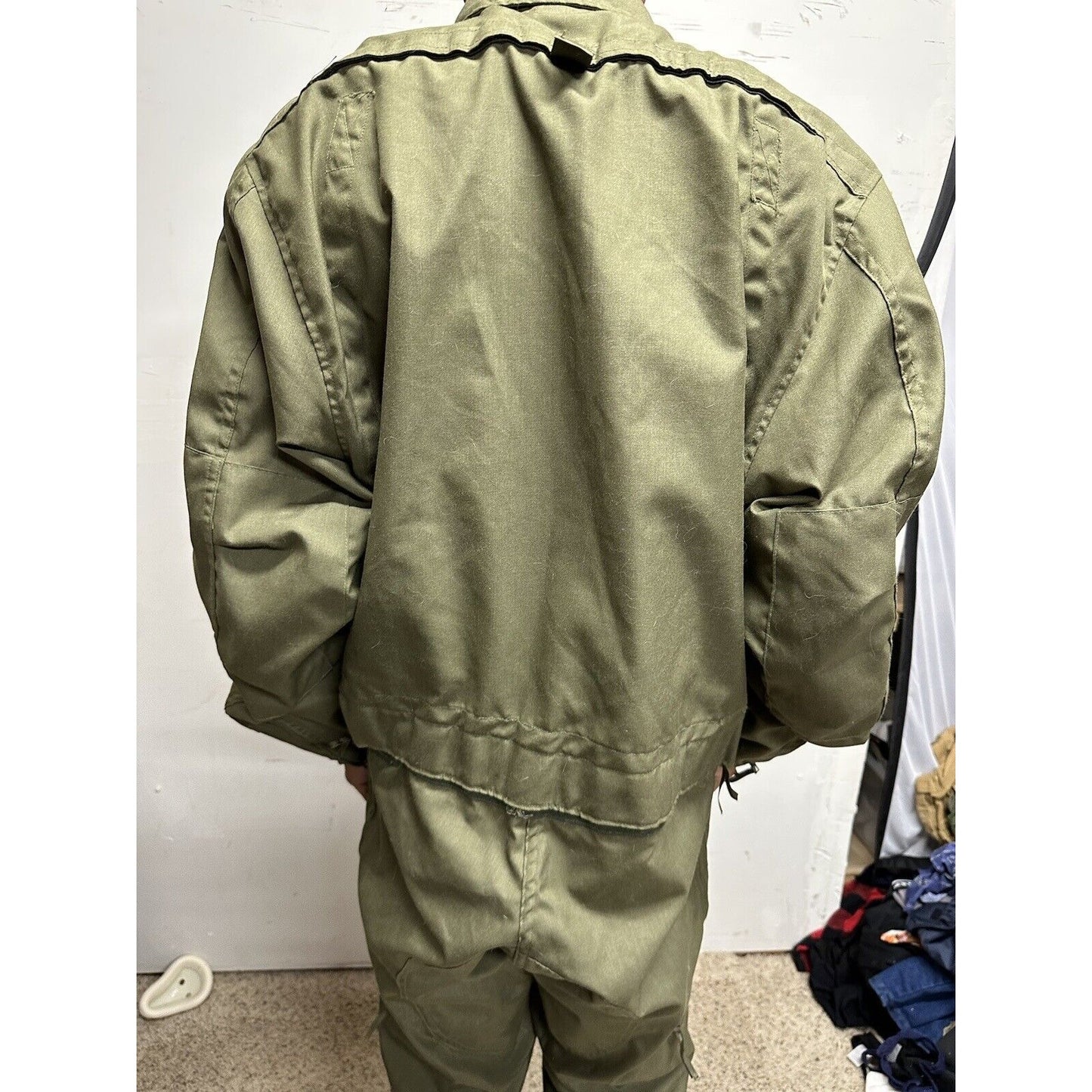 Men’s US Army Overalls Large Regular Military Uniform Combat With Patches