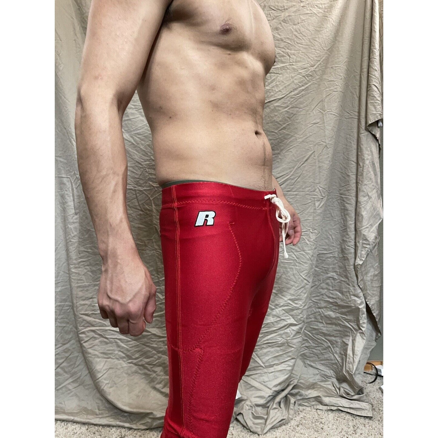 Men's True Red Russell Athletic Small Football Pants