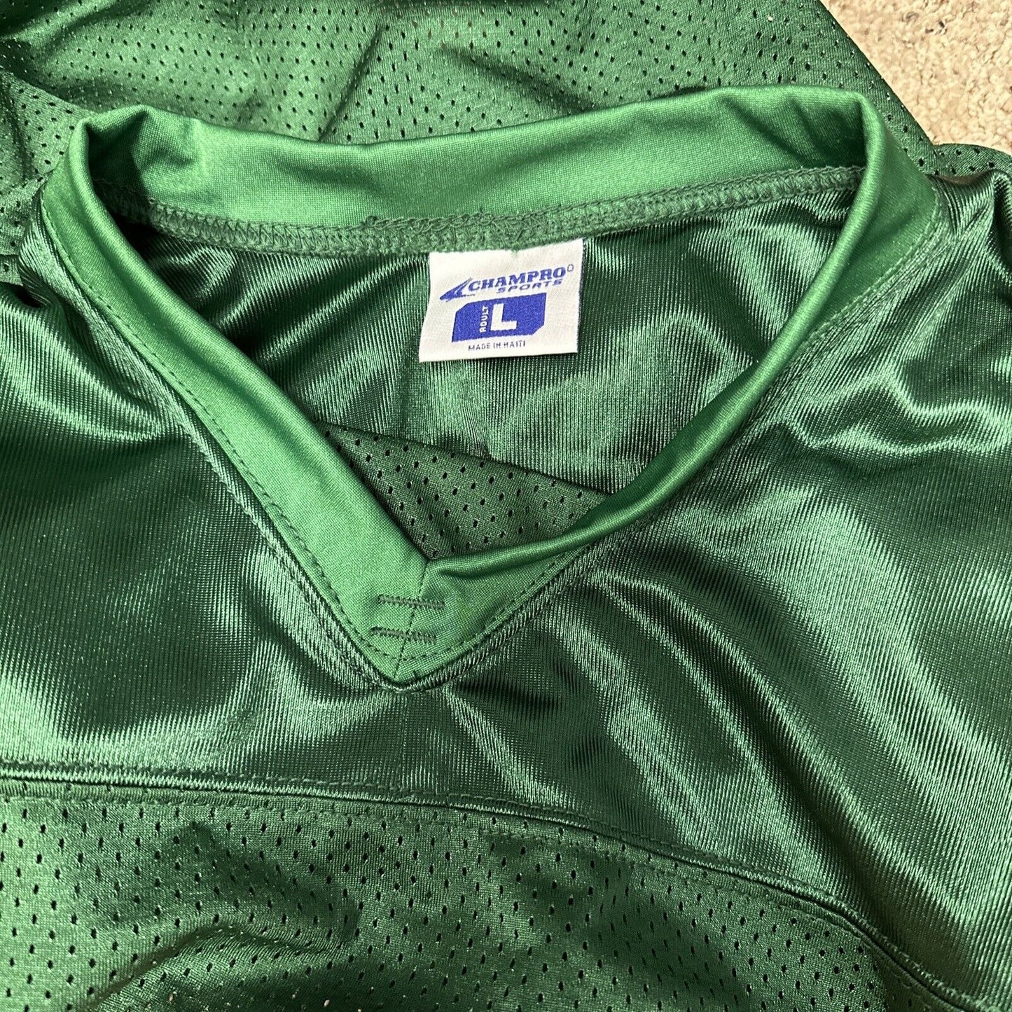 Men’s Green Champro Adult Large Football Jersey