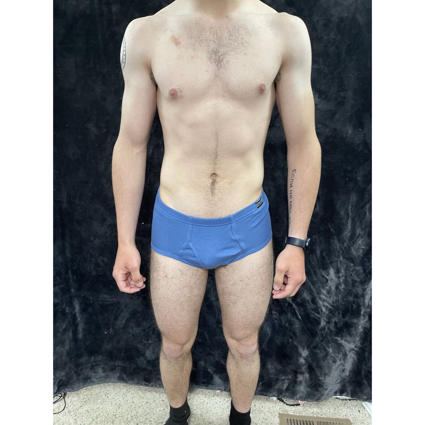 Men’s Hanes Comfortsoft Blue Briefs Medium